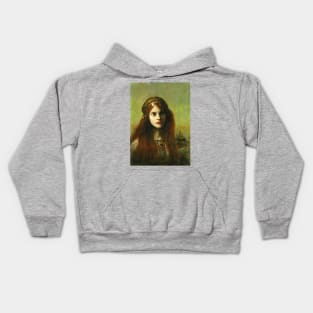 The Celt (Pre-raphaelite Redhead) Kids Hoodie